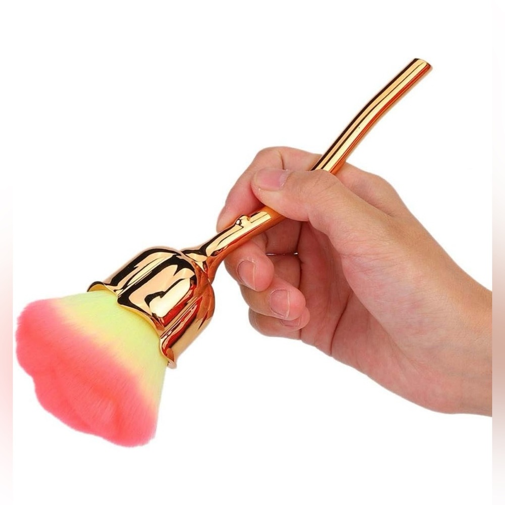 rose shaped makeup brush / Rose Shaped Nail Dust Brush